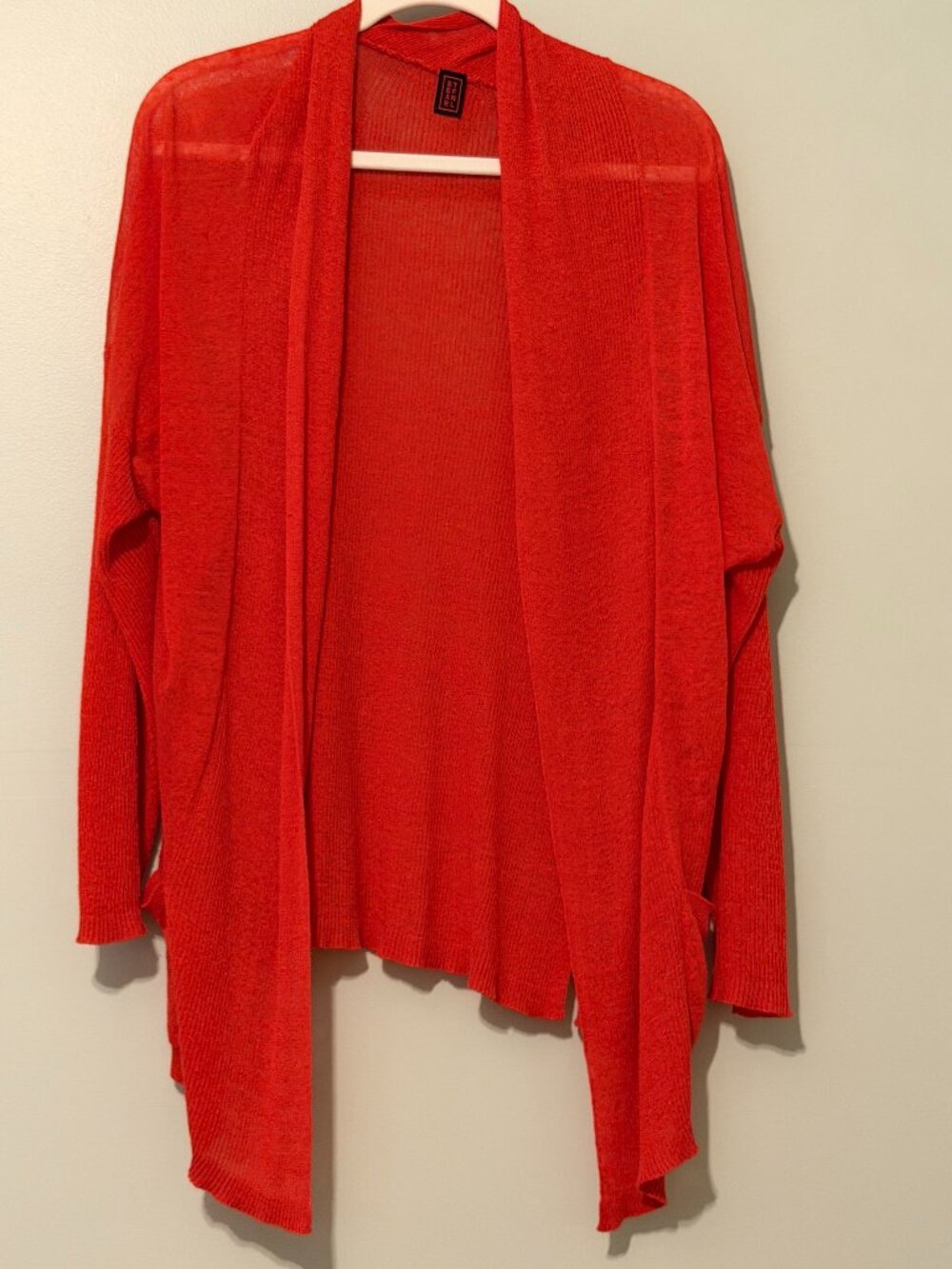Stefanel long open cardigan